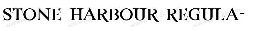 stone harbour regula字体转换